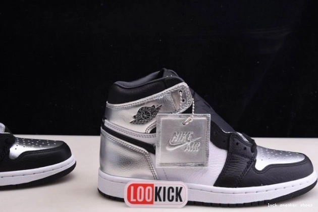 Rep LUCY HIGH WMNS CD0461-001 OG AIR SILVER JORDAN TOE 1 0722